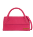 The Long Chiquito, &pound;320, Handbags, Pink, Leather, Front view